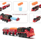 Toy Train Electric Train Set For Wooden Tracks, Christmas Motorized Train Toys For Toddlers, Battery Operated Train Includes Lights, Sounds, Smoke, Steam Train Compatible With Thomas, Brio