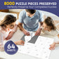 Nariolar Ultra Adhesion Puzzle Glue Sheets, 64 Puzzle Saver Sheets Preserves 8  1000 Pieces Jigsaw Puzzle, Puzzle Saver For Easy