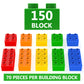 Wyswyg Large Classic Brick Set, 150 Pieces Bricks In 5 Colors, Compatible With Duplo And Top Brands Building Block - Ideal For C