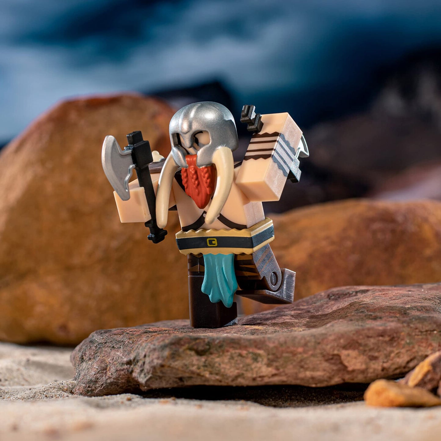Roblox Action Collection - Kingdom Simulator: Berserker Figure Pack + Two Mystery Figure Bundle [Includes 3 limited availability Virtual Items]