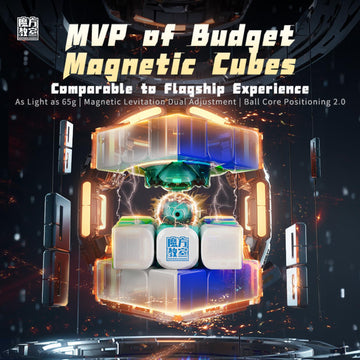 Cubershop Moyu Rs3M V5 2023 Magnetic Dual Adjustment 3X3 Speed Cube, Stickerless Rs3M 2023 Magnetic 3 By 3 Budget Cube, Professional 3X3 Speed Cube (Moyu Rs3 M V5 Standard)