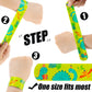 POPLAY 48PCS Kids Slap Bracelets, Slap Wristbands Bulk Tie Dye Bracelets Dinosaurs Mermaid Space Galaxy for Party Favors Classro