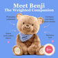 Lilly's Love 5lb Weighted Stuffed Animal - Benji The Bear | Calming Plush for Kids & Adults | Sensory, Machine Washable