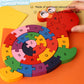 Lovestown Alphabet Jigsaw Puzzles, Wooden Snail Letters Numbers Block Toys, Building Blocks Wooden Puzzles For Kids Educational Learning