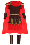 Frekuyrt Kids Warrior Costume Boys Roman Soldier Gladiator Costume Medieval Knight Costume For Halloween Party Dress Up (6-7 Yea