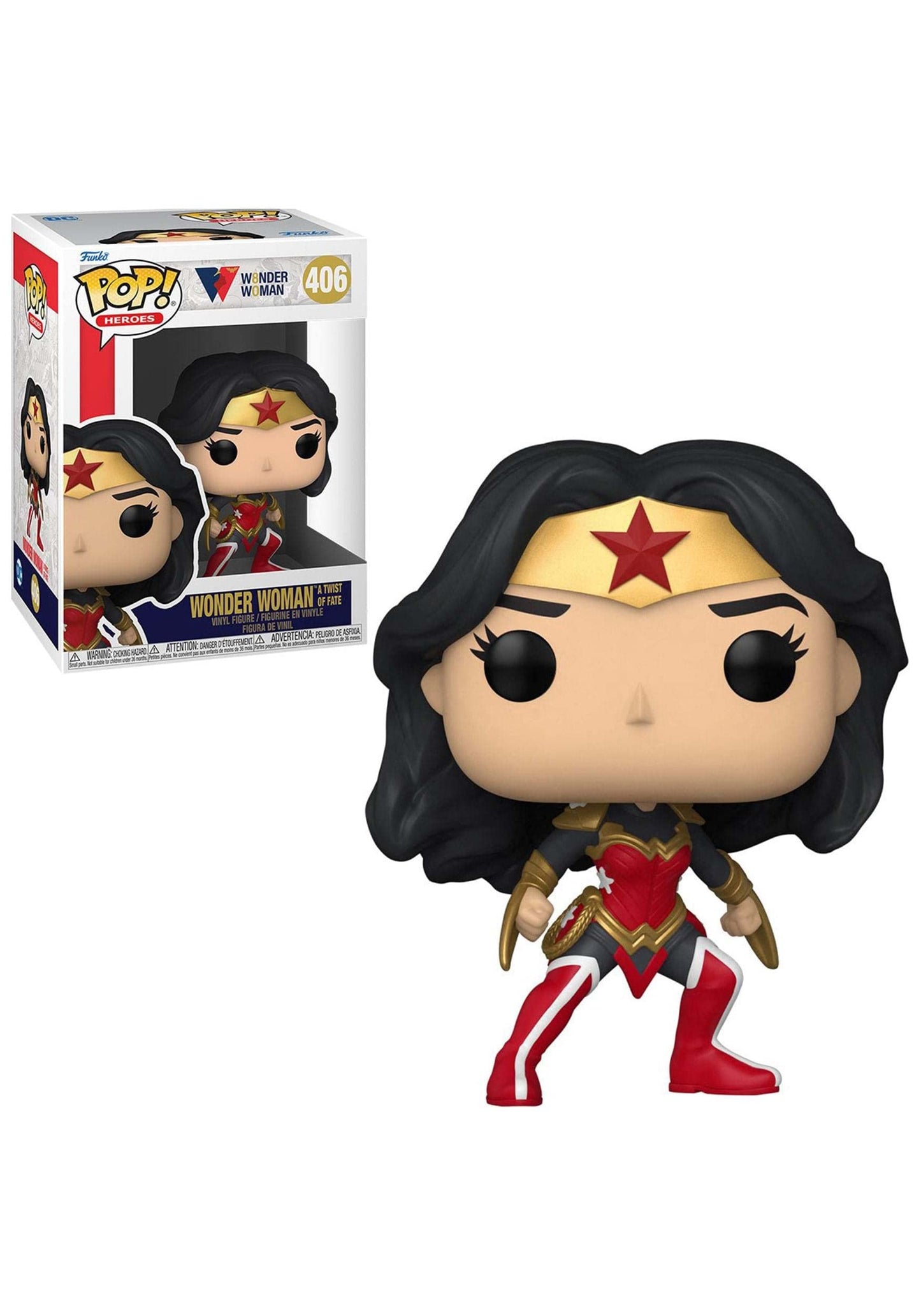 Funko Pop Heroes: Wonder Woman 80Th - Wonder Woman (A Twist Of Fate), Multicolor (54991)