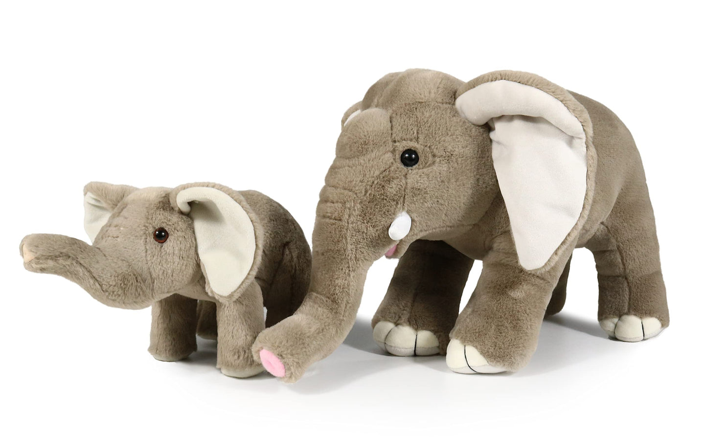 Ice King Bear Mom And Baby Stuffed Animals Set Zoo Wild Animals (Elephant)