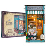 Ourmiao Book Nook Kit Soul Bookstore, Diy Wooden Booknooks Kit For Adults Women Teens, Bookshelf Diorama Miniature Scenes Insert
