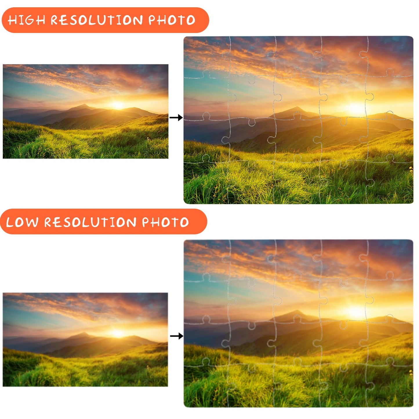 12 Sets Blank White Jigsaw Puzzles,Sublimation Puzzle Craft,White Diy Custom Puzzle For Heat Press Thermal Transfer Puzzle Craft(A5-20 Style)