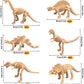 Ppxmeeudc 48 Pcs Dinosaur Fossil Skeletons Assorted Dinosaur Skeleton Toy Figures Dino Bones Educational Gift For Science Play Dino Sand Dig Party Favor Decorations