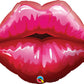 Qualatex Microfoil Big Red Kissy Lips Balloon, 30-Inches (1-Unit)