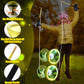 Simgoing Chinese Yoyo Diabolo Set Includes Colorful Led Diabolo Toy Light Up With 2 Pieces Sticks, 1 Piece String, 1 Net Bag For Fun(Yellow)