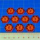 Litko Space Fighter 2Nd Edition Tokens | Compatible With Star Wars: X-Wing Miniatures Game | Pack Of 10 (Triangluar Stress Tokens)