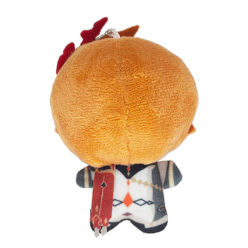 Kooliya Small Size Genshin Impact Figure Plush Doll - Tartaglia (4 Inch), Keychain Anime Figure Soft Stuffed Gift For Game Fans