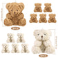 10 Pieces Plush Mini Teddy Bear 4 Inch Stuffed Animals Tiny Soft Bear Doll For Graduation Birthday Wedding Baby Shower Decoratio