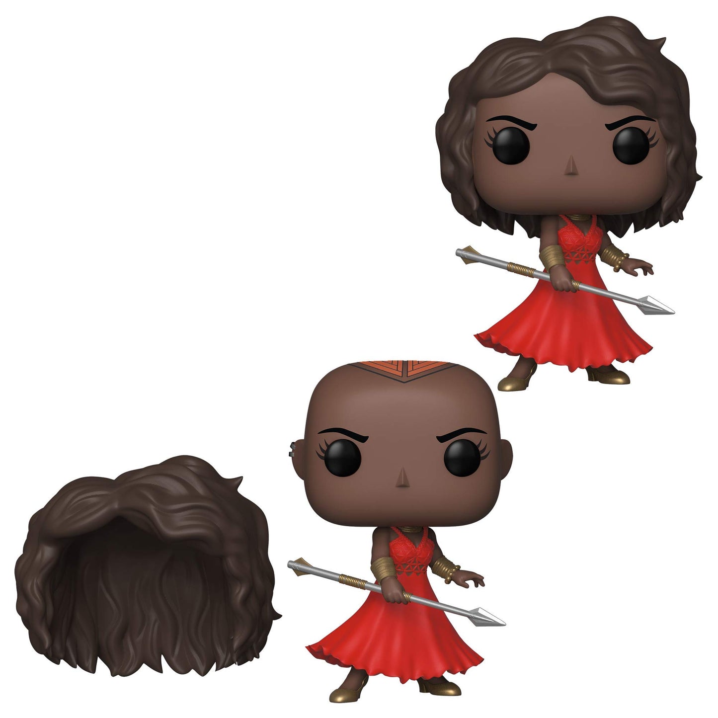 Funko Pop! Marvel Black Panther Okoye Figure, 3.75" Vinyl, Multicolor, Fall Convention Exclusive, Model 33152