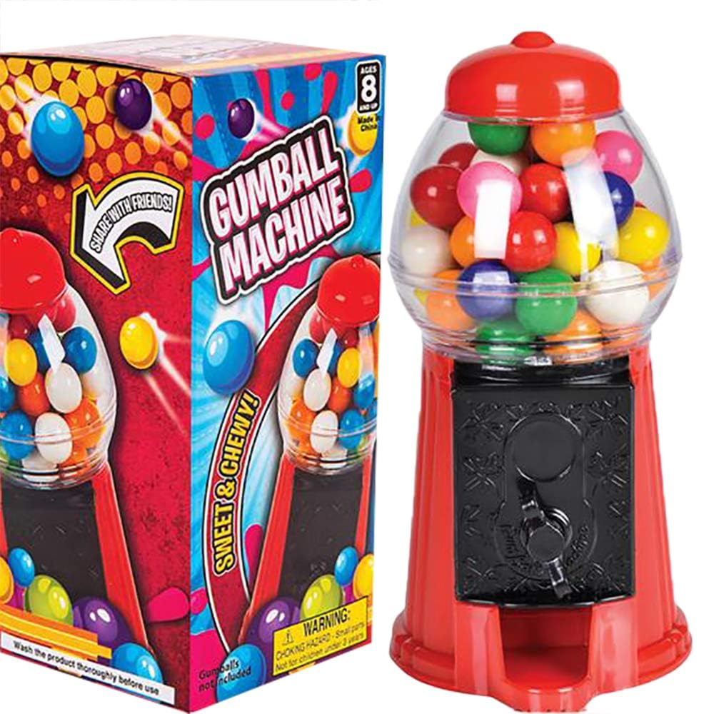 The Dreidel Company Gumball Machine Bank and Coin Bank Toy for Kids, Gum Balls Not Included, 6.5 (Pack of 4)