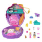 Polly Pocket Compact Playset - Something Sweet Cupcake, 15 Pieces, Multicolor, Includes 2 Micro Dolls & Accessories, Model HKV31