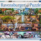 Ravensburger 2000 Piece Jigsaw Puzzle - Aimee Stewart Wild Kingdom, Teal/Turquoise Green, FSC-Certified Cardboard, Model 16652