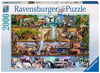 Ravensburger 2000 Piece Jigsaw Puzzle - Aimee Stewart Wild Kingdom, Teal/Turquoise Green, FSC-Certified Cardboard, Model 16652