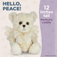 Bearington Peace, 12 Inch Teddy Bear Angel Stuffed Animal, Makes A Great Gift For Baptism, Birthday, Anniversary, Or Holiday