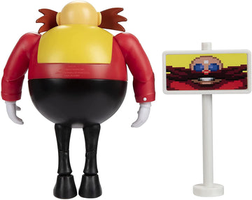 Sonic The Hedgehog 4-Inch Action Figure Classic Eggman With Goal Plate Collectible Toy