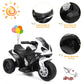 OLAKIDS Kids Ride on Motorcycle, 6V Licensed BMW Electric Motor with Music, Foot Pedal, Headlight, Leather Seat Cushion, 4 Wheel
