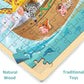 Moinkidz Wooden Puzzles For Kids Ages 3-5, Noah'S Ark 100 Piece, Religious Scene Christian Bible Puzzles For Kids Ages 4-8 With