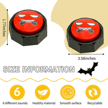 Ribosy Laugh Button - Evil And Wicked Laughs Sound Effects - Unbound,Untamed,Unusual Noise Maker
