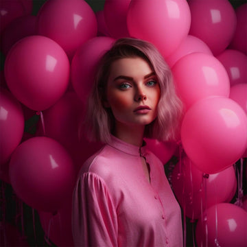 Jobkoo Hot Pink Balloons 12 Inch, 100 Pack Fuschia Pink Balloon Magenta Latex Balloons Matte Neon Dark Pink Helium Balloons For