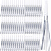 LCPQMZGH 60 Pcs Gold Noise Makers, Metallic Fringed Noise Makers for New Year Party Favor Supplies (Silver White)