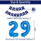 Naninuneno 29Th Blue Birthday Party Decorations For Boy Girl Men Women, Happy 29 Birthday Balloons Supplies With Happy Birthday