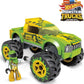 Mega Hot Wheels Gunkster Monster Truck Building Set Toy Car With Micro Figure Driver, 69 Pieces, Gift Set For Boys And Girls Age