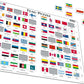 Larsen Puzzles Flags Of The World 80 Piece Children'S Educational Jigsaw Puzzle