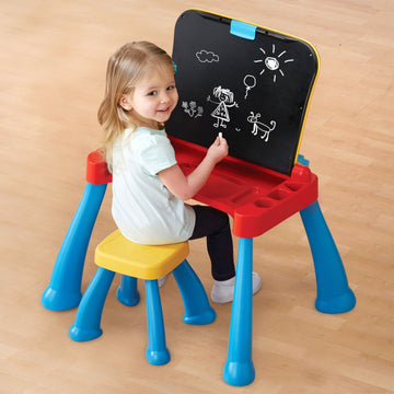 VTech Touch and Learn Activity Desk Deluxe - Interactive Learning Toy for Kids, Frustration Free Packaging, Regular Color