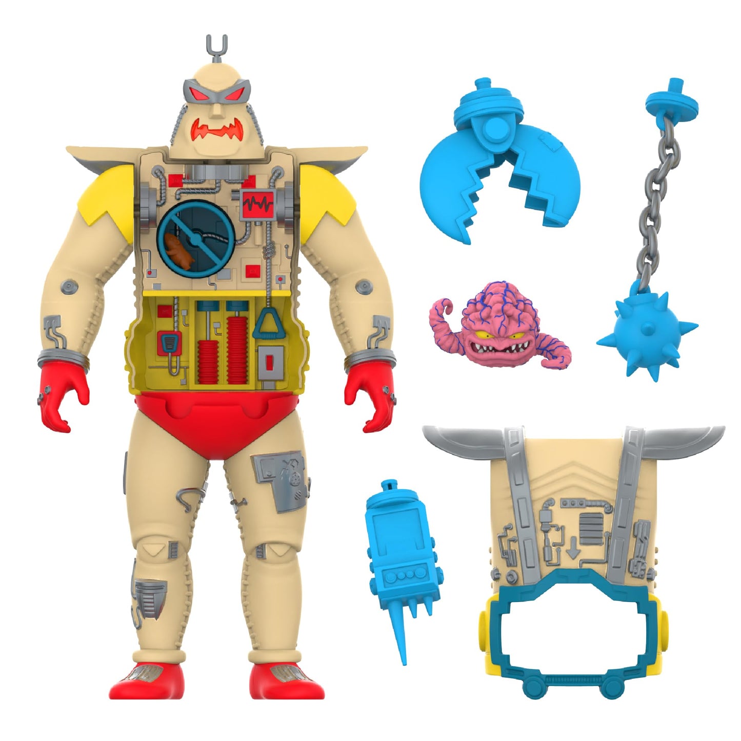 Super7 Super Cyborg Teenage Mutant Ninja Turtles Ninja Krang Android - 11' Tmnt Action Figure Classic Cartoon Collectibles And Retro Toys