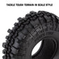 INJORA RC Tires 1.9inch 4Pcs RC Rubber Tyre Set Wheel Tires for 1:10 RC Crawler Axial SCX10 90046 SCX10 III AXI03007 Tamiya CC01