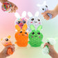 Banerle 4 Pack Squishy Easter Bunny Stress Balls Toys For Adults, Stress Relief Fidget Balls To Relax, Easter Party Favor Gifts,