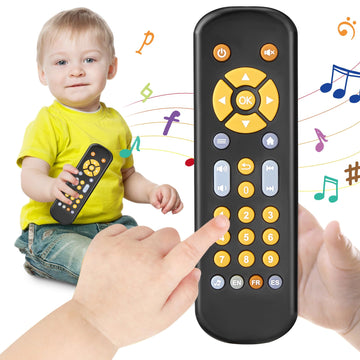 Avkast Baby Tv Remote Control Toy 6 Month+, Toddler Realistic Remote Toy With Sound And Light, Early Educational Music Toys With
