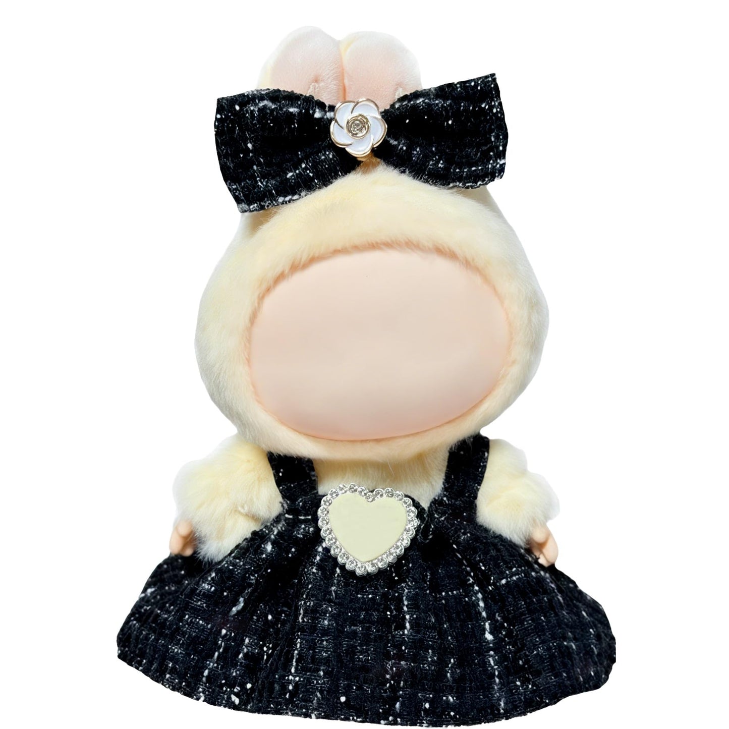 17cm Doll Clothes Set & Outfit Set for 17cm Dolls - enhanced Dresses with Accessories  Doll Clothing Set Replacement (No Doll)  Black