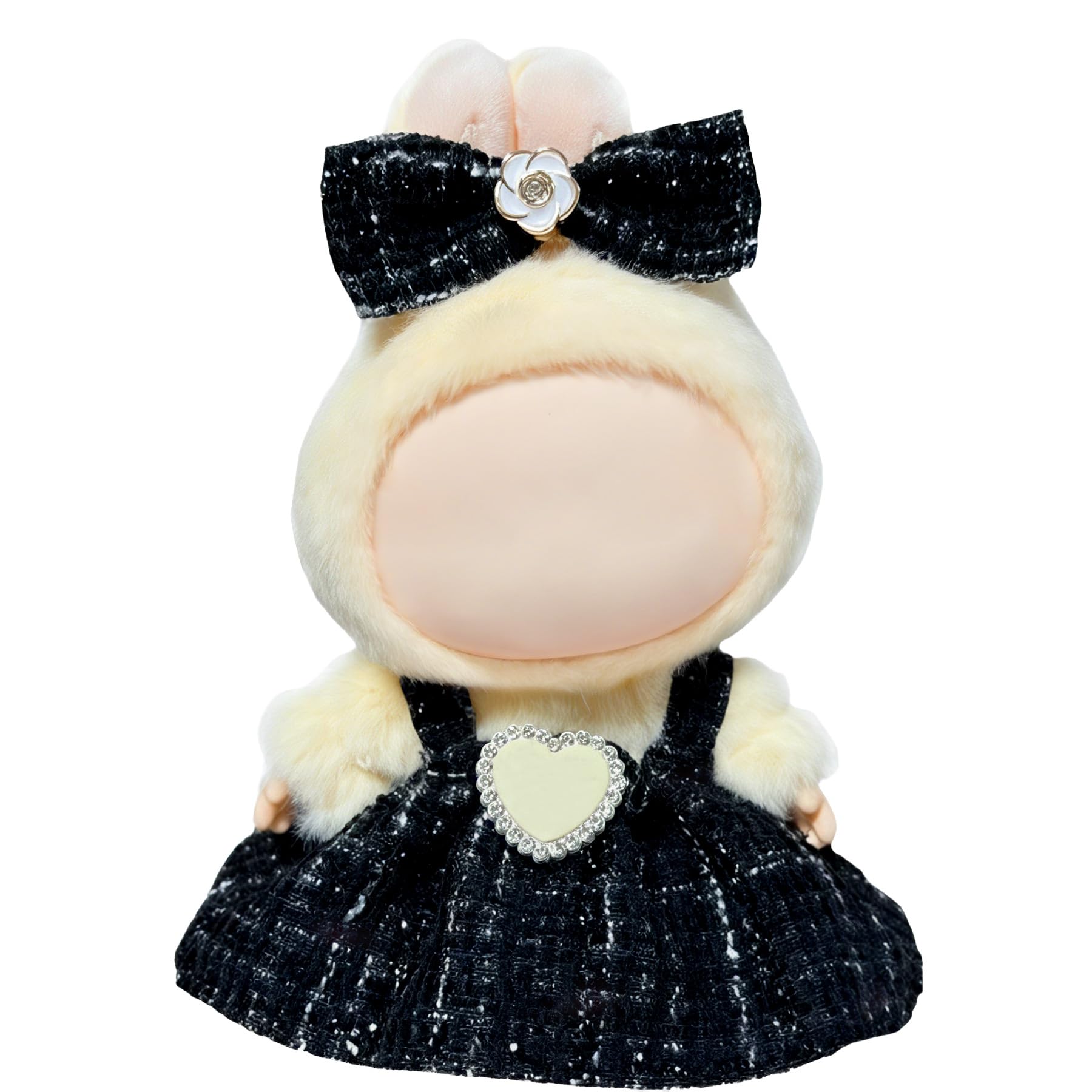 17cm Doll Clothes Set & Outfit Set for 17cm Dolls - enhanced Dresses with Accessories  Doll Clothing Set Replacement (No Doll)  Black