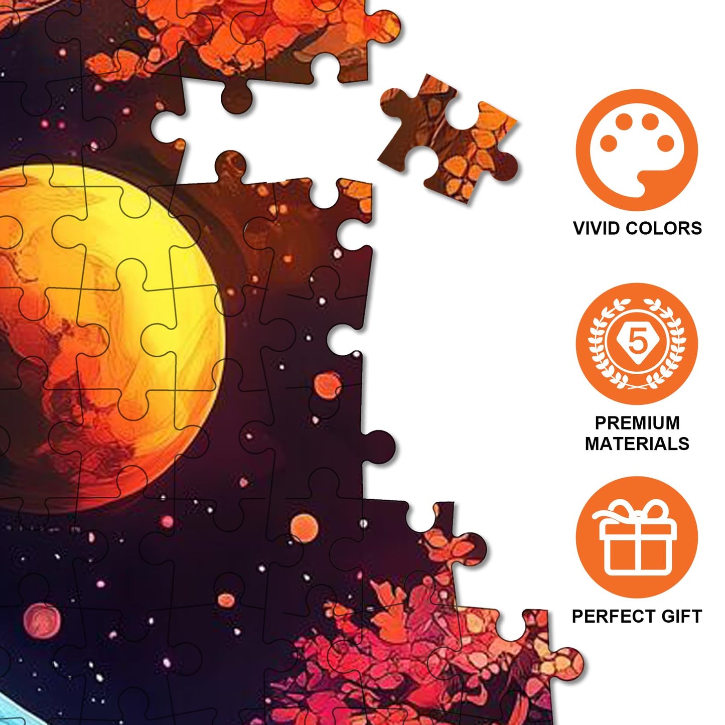 1000pcs Yin Yang Ice Fire Theme Paper Puzzle - Yin Yang Bagua in Chinese Culture  Large Puzzle Toy mature-themed Game Gift - Family Interactive Game Puzzle DIY Home Decoration Brain Challenge Gift