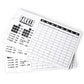 Brybelly Farkle Scorecards - Set Of 75 Replacement Score Sheets For Farkle Dice Games For Up To 8 Players