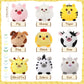 Skylety 9 Pcs Mini Plush Stuffed Animals Bulk 3.15 Inch Cute Soft Decompress Animals Plush Toys For Baby Shower Birthday Party Gifts Classroom Prizes Easter Basket Stuffers (Mixed Animals)