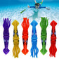 Haktoys Underwater Pool Diving Toy Set For Kids, Practice Diving And Swimming, Multicolor Sinking Squids And Jellyfish (Set Of 12 Pieces)
