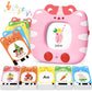 Joycat Talking Flash Cards For 2+ Toddlers Clear Voice & Thick Cards & Easy To Slide In And Out, Independent Play & Speech Development Toys, 16 Topics