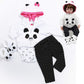 Reborn Baby Girl Dolls Clothes 18 Inch Panda Outfits Accesories For 17-19 Inch Reborns Doll Newborn Baby Girl Matching Clothing