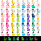 Ggstddup 64 Pcs Luminous Mini Resin Ducks, 8 Types Small Ducks Plastic Mini Resin Animals Figures Miniature Figurines For Fairy