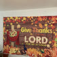 Give Thanks to The Lord Backdrop Banner Fall Thanksgiving Christian Photography Background Thanksgiving Party Supplies Wall Deco