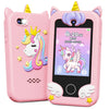 KOKODI Kids Smart Phone Toys, Birthday Gifts Unicorn Toddler Play Phone for Girls 3-10, Touchscreen HD Dual Camera Cell Phone fo